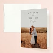 "Beloved" - Engagement Party Thank You Cards in Ink by Nicoletta Savod - Front
