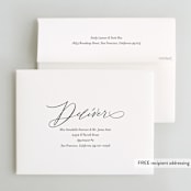 "Engaged" - Engagement Party Thank You Cards in Snow by Lori Wemple - FREE Recipient Addressing