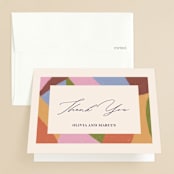 "Colorful Moment" - Engagement Party Thank You Cards in Pop by Pati Cascino - Front