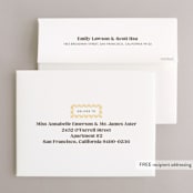 "BBQ before I Do" - Engagement Party Thank You Cards in Honey by Robert and Stella - FREE Recipient Addressing