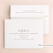 "Perspective" - Engagement Party Thank You Cards in Fog by Nicoletta Savod - FREE Recipient Addressing