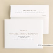 "Gilded Frame" - Engagement Party Thank You Cards in Chiffon by Cass Loh - FREE Recipient Addressing