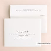"Libations" - Engagement Party Thank You Cards in Midnight by mo kelley - FREE Recipient Addressing