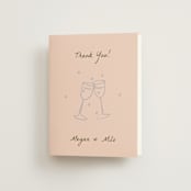 "Cup of Love" - Engagement Party Thank You Cards in Petal by Ani Somi - Front