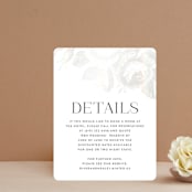 "Beloved" - Gloss-Press® Direction Cards in Snow by Design Lotus - Front