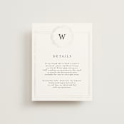 "Little Wreath" - Gloss-Press® Direction Cards in Pearl by Phrosné Barwood - Front
