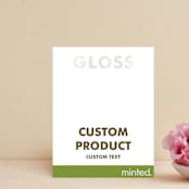 "Landscape" - Gloss-Press® Direction Cards in Iridescent Pearl by Minted - Front