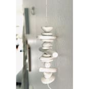 "totem3" - Hanging Mobile in white by tina johnson