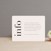 "The Loden" - Direction Cards in Ivory by Kelly Schmidt - Front