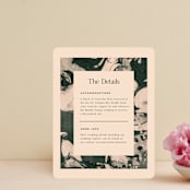 "Chin-Chin" - Direction Cards in Midnight Spruce by Annie Clark - Front