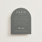 "Anson" - Direction Cards in Latte by Kristie Kern - Front