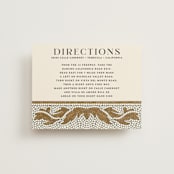"Floral mosaic" - Direction Cards in Sand by GeekInk Design - Front