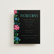 "Embroidery" - Direction Cards in Noche by Jackie Crawford - Front