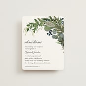 "Side Swept" - Direction Cards in Navy by Susan Moyal - Front