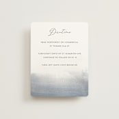 "Romantic Watercolor" - Direction Cards in Mist by Sparkvites - Front