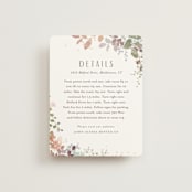 "Wesleyan Hill" - Direction Cards in Wildflower by Jennifer Wick - Front