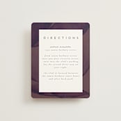 "Petalis" - Direction Cards in Velvet by Christie Garcia - Front