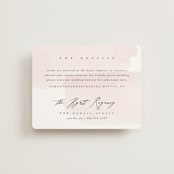 "Painterly" - Direction Cards in Blush by Kelly Schmidt - Front