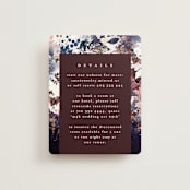 "Floral Cascade" - Direction Cards in Navy by Phrosné Barwood - Front