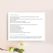 "Cordial Flourish" - Direction Cards in Arctic by Olivia Raufman - Front