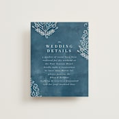 "Kantha Quilt" - Direction Cards in Indigo by Nazia Hyder - Front