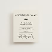 "Botanical Crest" - Direction Cards in Ink by Kelly Watkins - Front