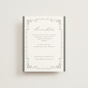 "Ornate sketched frame" - Direction Cards in Forest by Jackie Crawford - Front