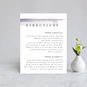 "Sea Splash" - Direction Cards in Amethyst by Alethea and Ruth - Front
