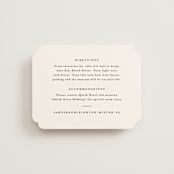 "Eternal" - Direction Cards in Ecru by Carly Reed Walker - Front