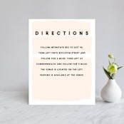 "bold blush" - Direction Cards in Blush by frances mathys - Front