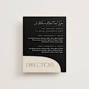 "Contour" - Direction Cards in Ecru by Erica Krystek - Front
