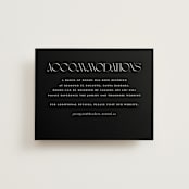 "Black-Tie" - Direction Cards in Noir by Benita Crandall - Front