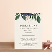 "Ophelia's Garden" - Direction Cards in Bluebell by Oma N. Ramkhelawan - Front