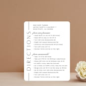 "Of Note" - Direction Cards in Pearl by Olivia Raufman - Front