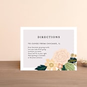 "Classic Floral" - Direction Cards in Spring Blush by Alethea and Ruth - Front