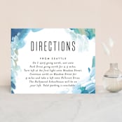 "Gallery Abstract Art" - Direction Cards in Ocean by Alethea and Ruth - Front