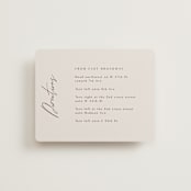 "Love Note" - Direction Cards in Ecru by AK Graphics - Front