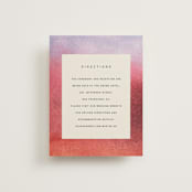 "At Dusk" - Direction Cards in Sunset by Sumak Studio - Front