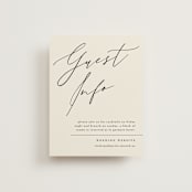 "Violet " - Direction Cards in Linen by Kelly Schmidt - Front
