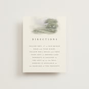 "Hillside" - Direction Cards in Moss by Hannah Williams - Front