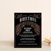 "Grand Natura" - Direction Cards in Noir by GeekInk Design - Front