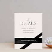 "Inky" - Direction Cards in Onyx by Inkblot Design - Front
