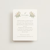 "delicate buds" - Direction Cards in Olive by Jennifer Wick - Front