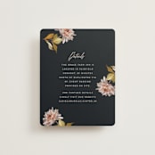"Dahlia Season" - Direction Cards in Navy by Olivia Kanaley Inman - Front