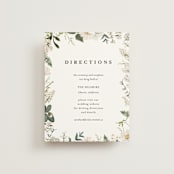 "Lilac Bloom" - Direction Cards in Opal by Susan Moyal - Front