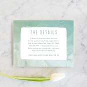 "Painted Sea" - Direction Cards in Seafoam by Hooray Creative - Front