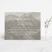 "Modern Mountain" - Direction Cards in Fog by Stephanie Biller - Front