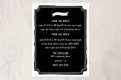 "Vie en Rose" - Direction Cards in Mint by Bleu Collar Paperie - Front