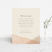 "Desert Wash" - Direction Cards in Peach by Amy Kross - Front