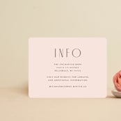 "Casablanca" - Direction Cards in Blush by Lori Wemple - Front